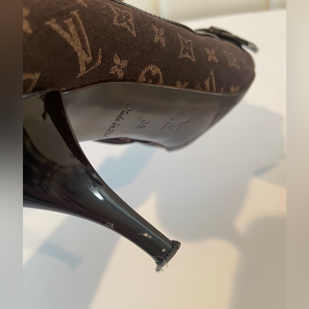 Louis Vuitton Brown Monogram Mimosa Mini Lin Ankle Boots - Picture 8 of 16